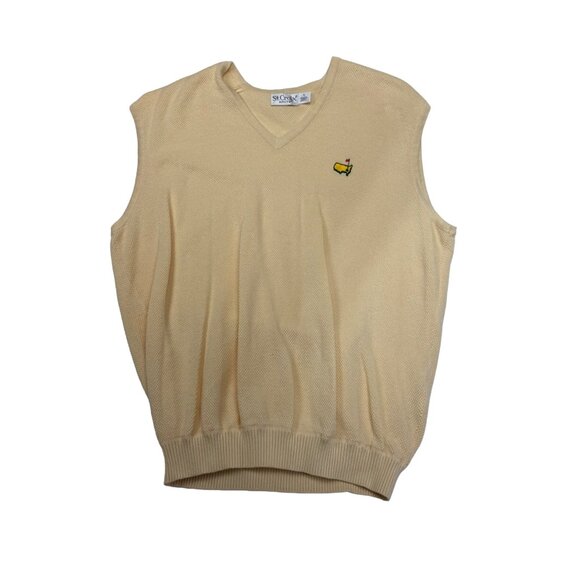 Masters St. Croix Knits Beige Pullover Sweater Vest XL PGA Golf - Picture 1 of 6